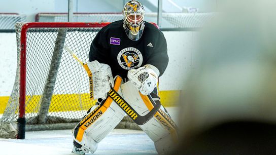 Blueger, Jarry rejoin team for practice taken in Boston (Penguins)